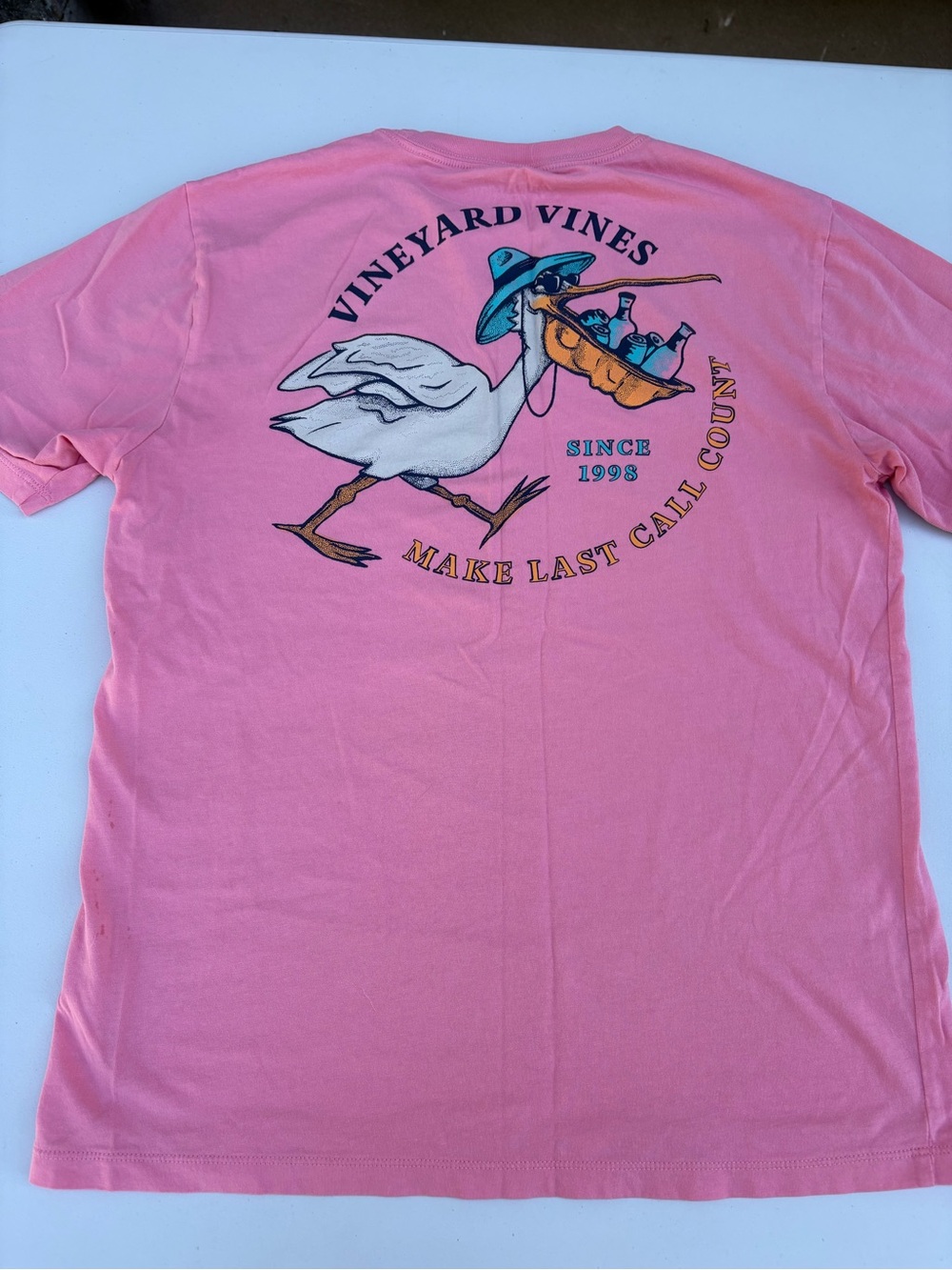 Vineyard Vines Pink Pelican Tee
